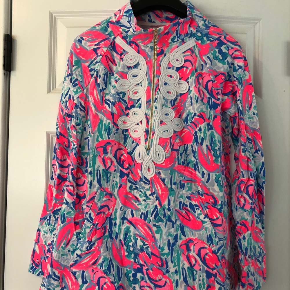 Lobster Patterned Quarterzip